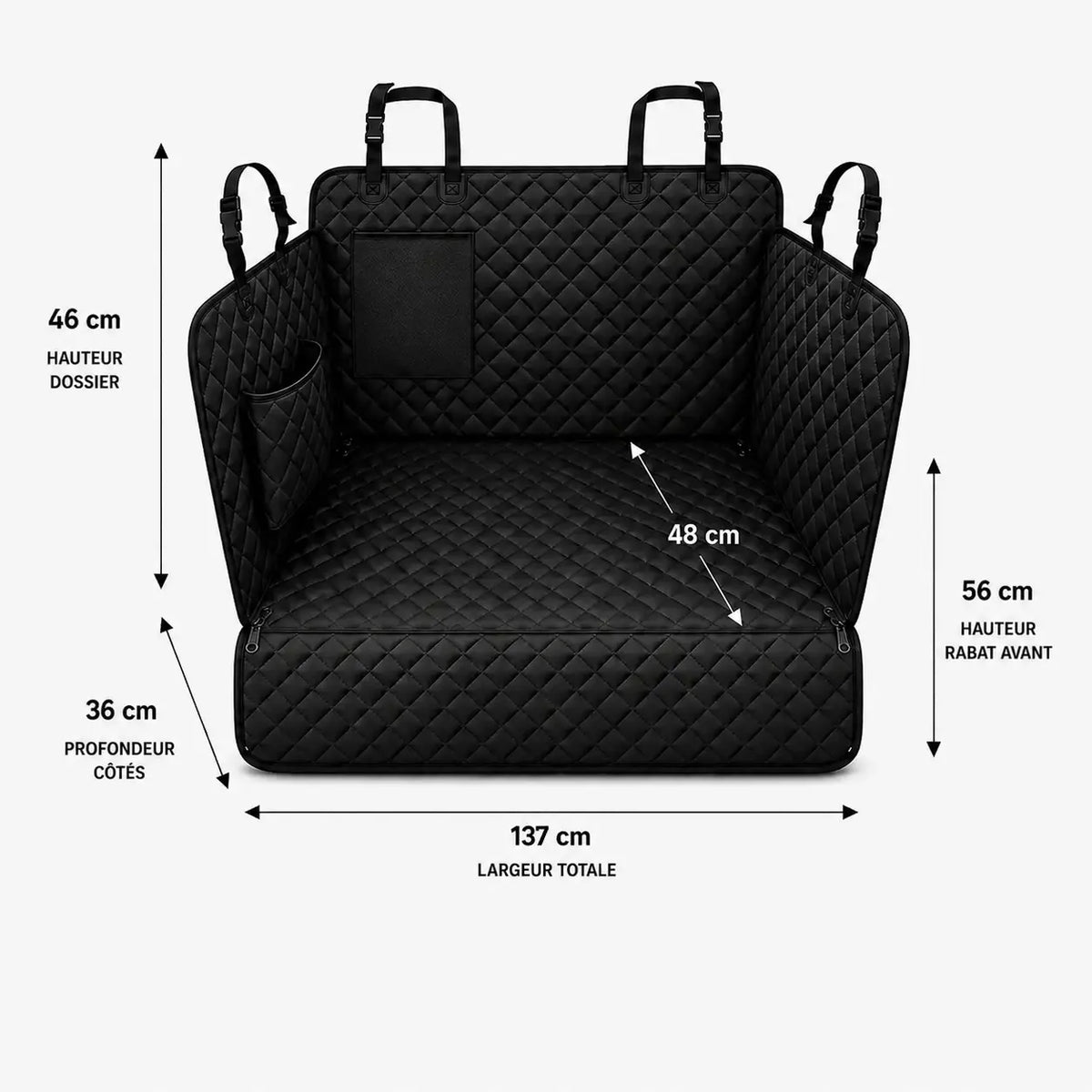 Bradroi Housse Banquette Arrière Marden Pro