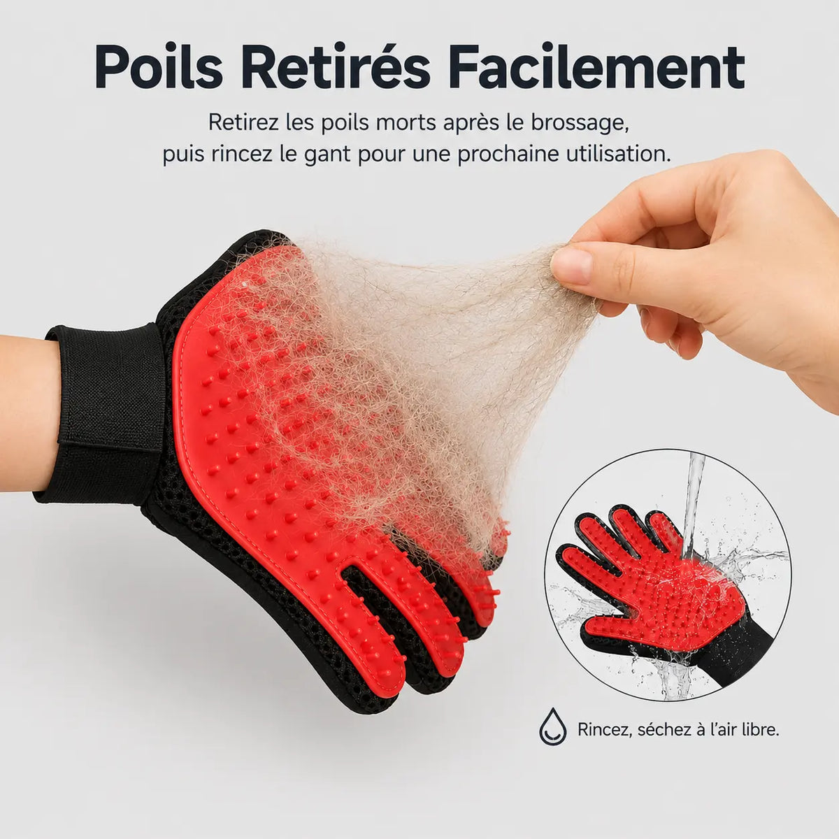 Bradroi Gant Soin de pelage Minéo