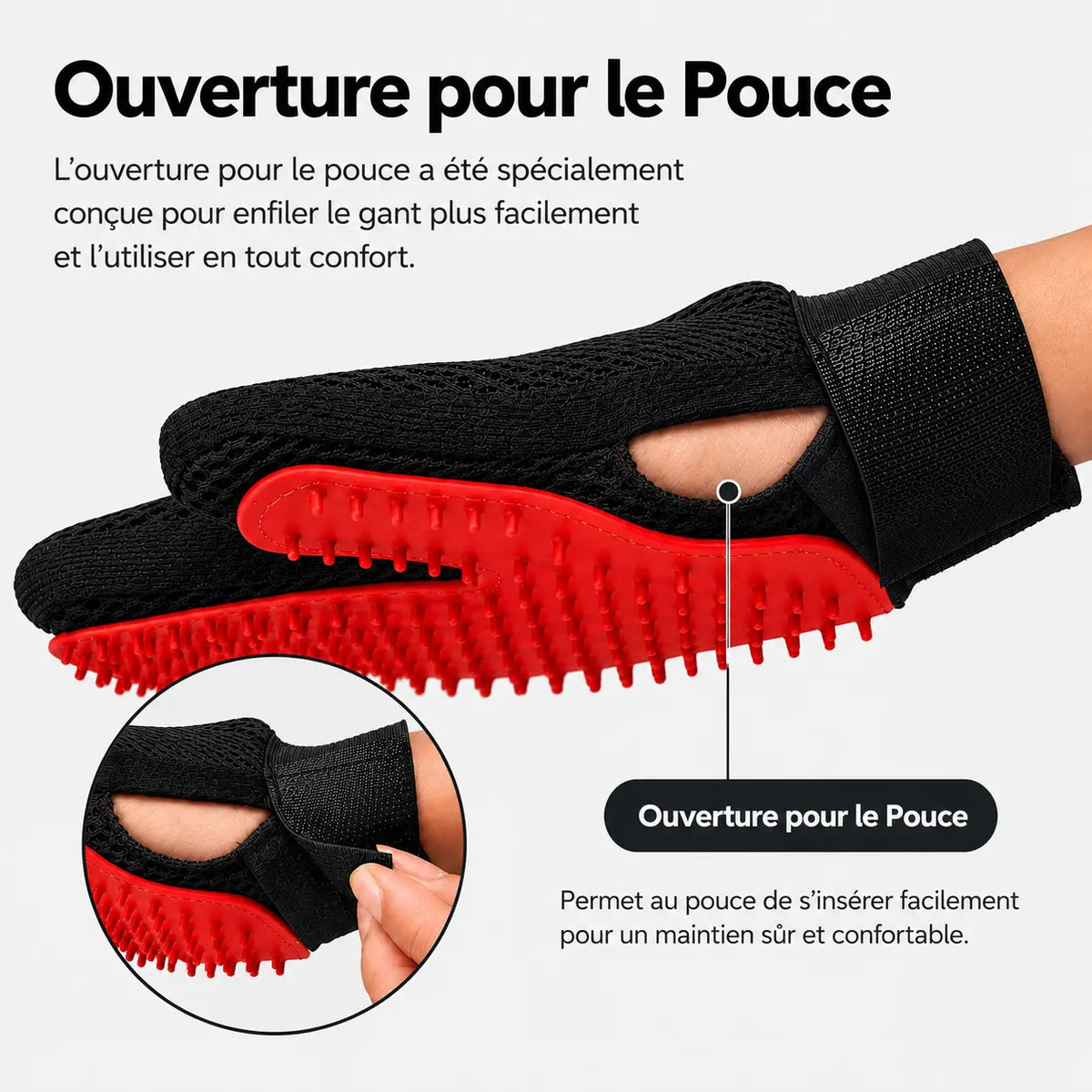 Bradroi Gant Soin de pelage Minéo